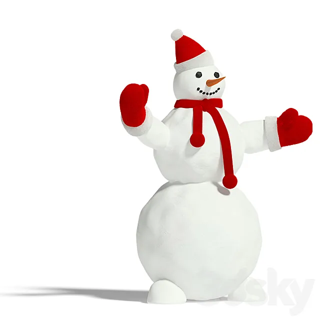 Snowman 3D Model