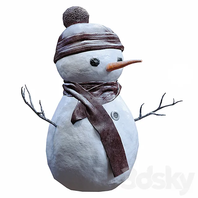 Snowman 3D Model