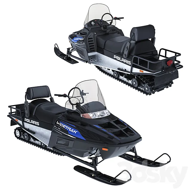 Snowmobile Polaris WIDETRAK LX 3DModel
