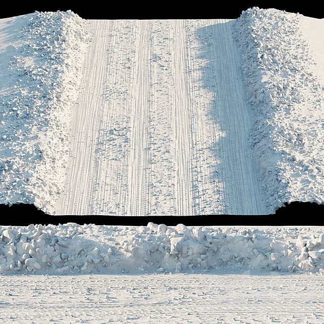 Snowy road Free Download