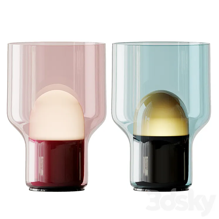 So Glass Lights Table Lamp from Skeehan 3D Model Free Download