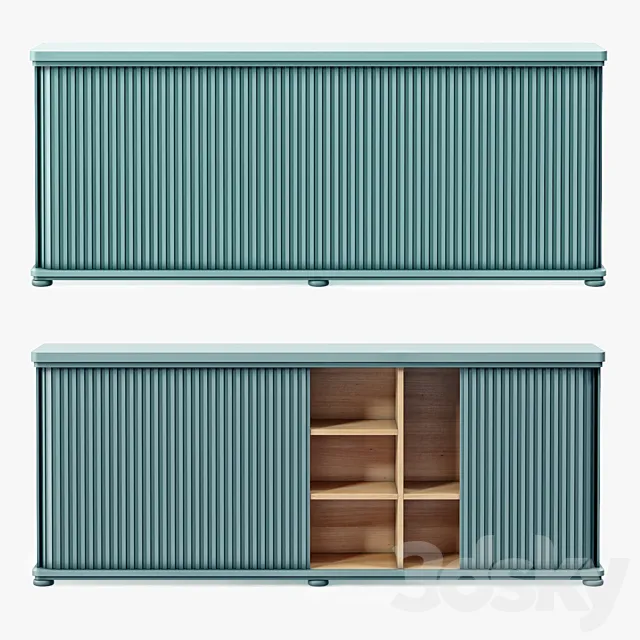 Soane The Large Tambour Cabinet 3DModel