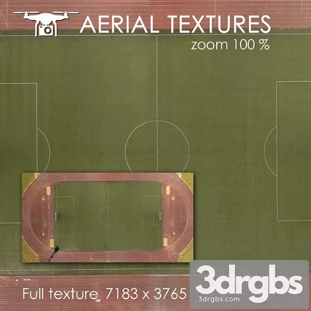 Soccer field 64 3D Model Free