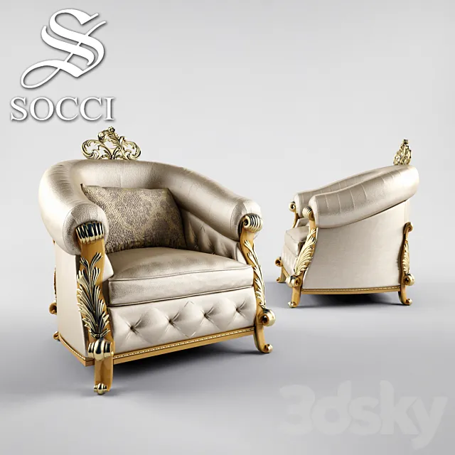 SOCCI Allure chair 3D Model