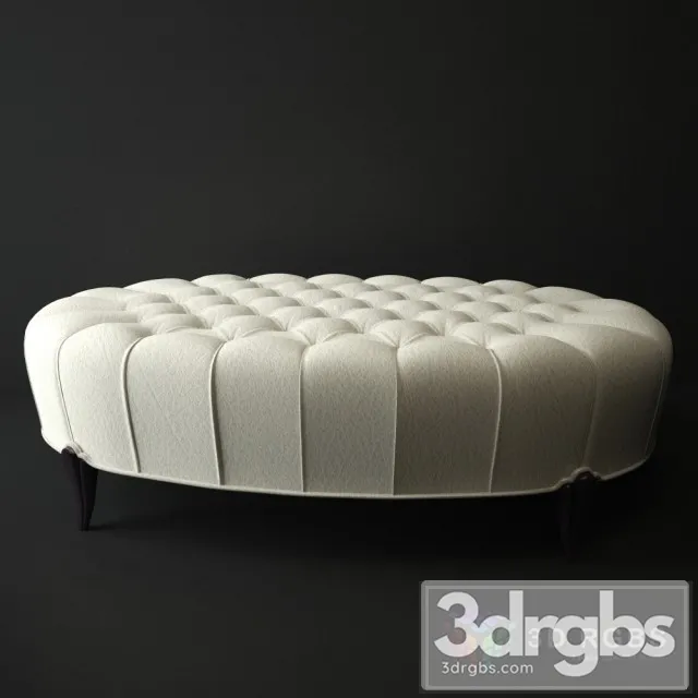 Social Scene Ottoman 3D Model Free