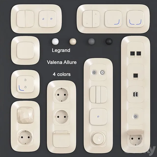 Sockets and switches Legrand Valena Allure Free Download