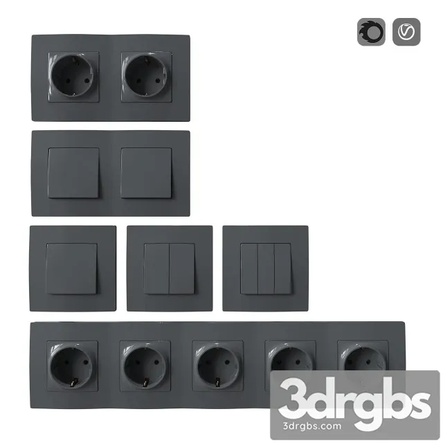 Sockets Switches Set Gray Free Download