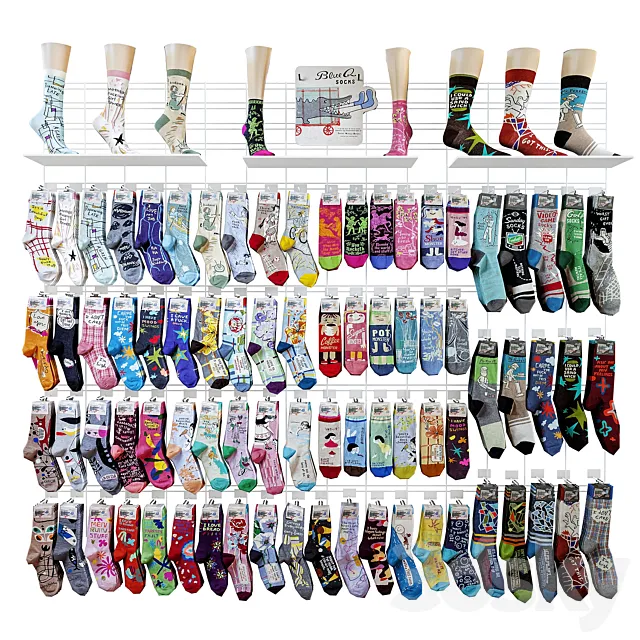 Socks wall 3D Model