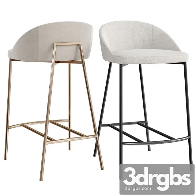 Soco Counter Stool Charcoal 3D Model Free