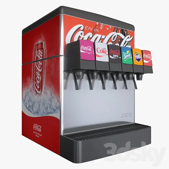 Soda Drink Machine 3D Model