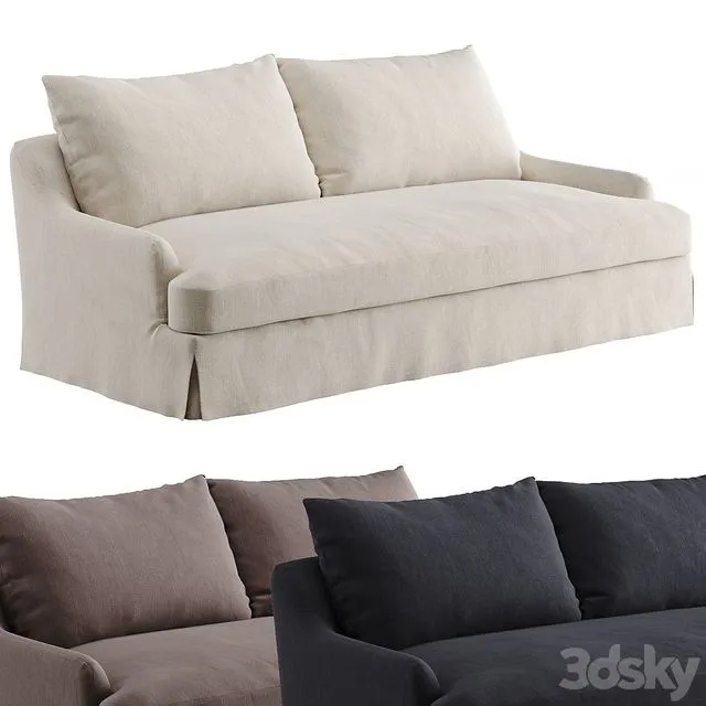 Sofa 01 By Vincent Van Duysen Zara Home Two-Seater 3D Model