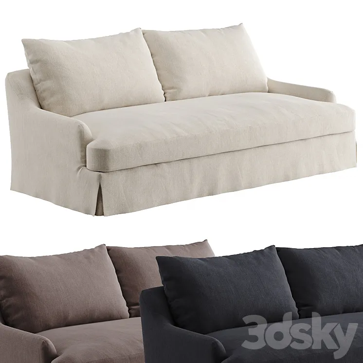 Sofa 01 By Vincent Van Duysen Zara Home Two-Seater 3D Model Free