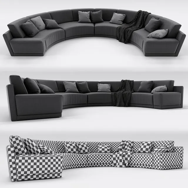 Sofa 02 3D Model