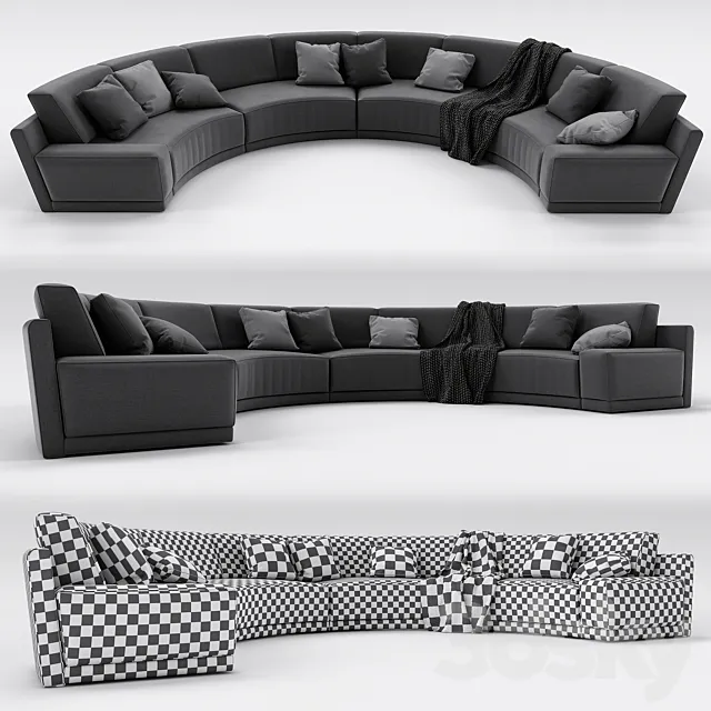 Sofa 02 3D Model