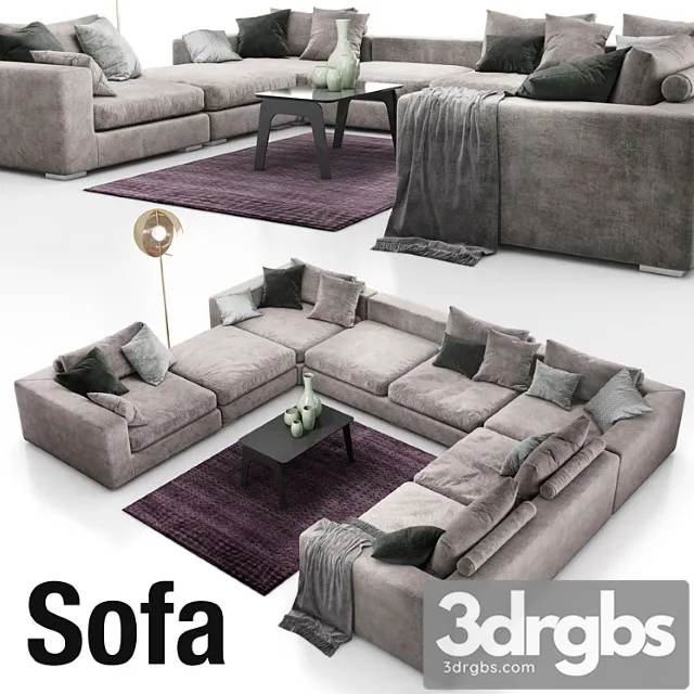Sofa 1424 3D Model Free