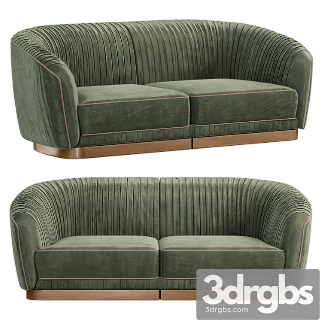 Sofa 1750 sofa oro patina brillo by tecninovainteriors 3D Model Free