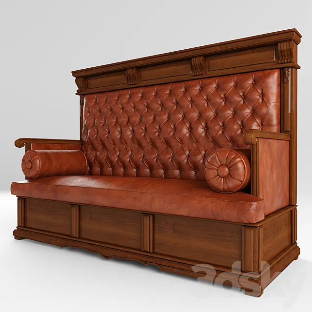 Sofa 19 -20 century Renaissance 3D Model
