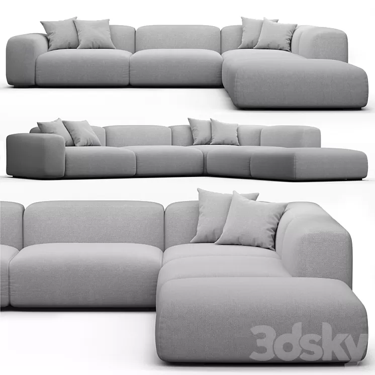 Sofa 2 by SIORI 3D Model Free