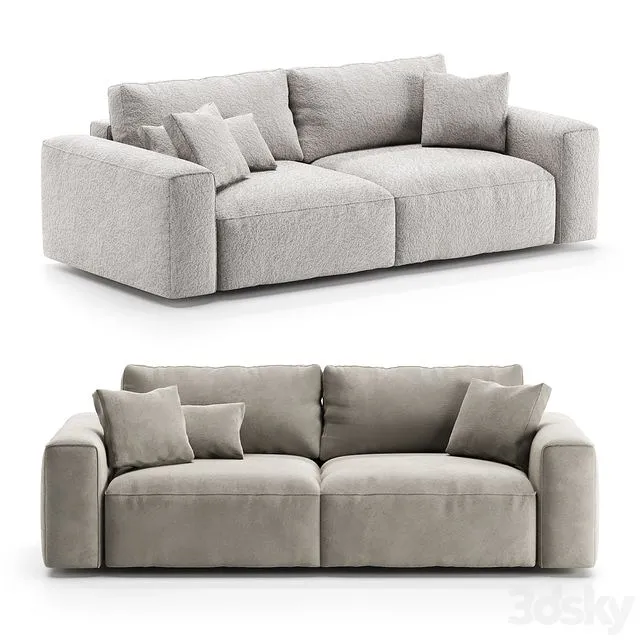 Sofa 2 - seater Rosseto from One&Home 3D Model