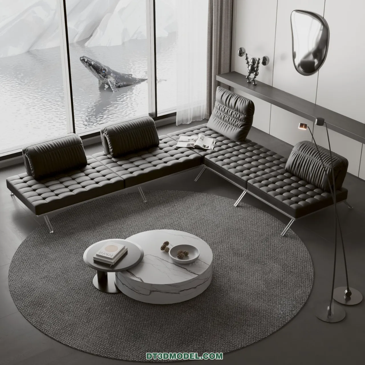 Sofa 3D Blocks - 3D Model of Modern Sofa - 005