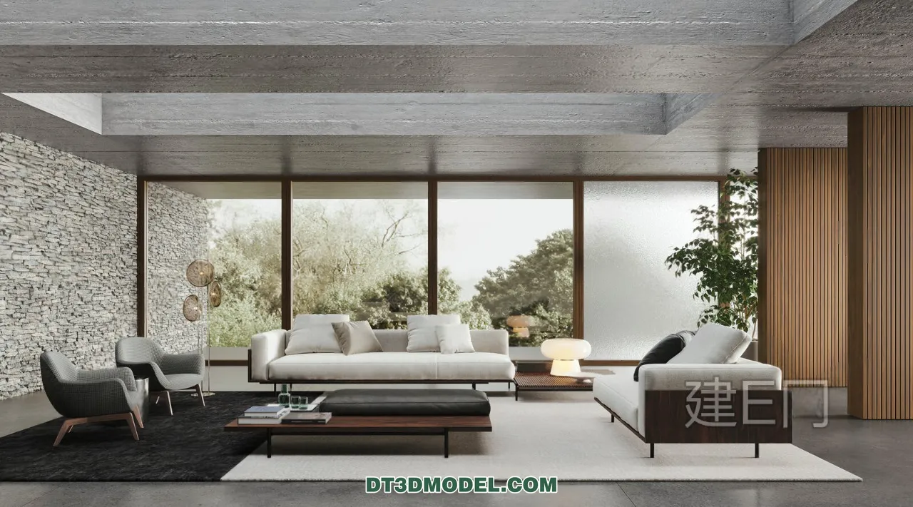 Sofa 3D Blocks - 3D Model of Modern Sofa - 007