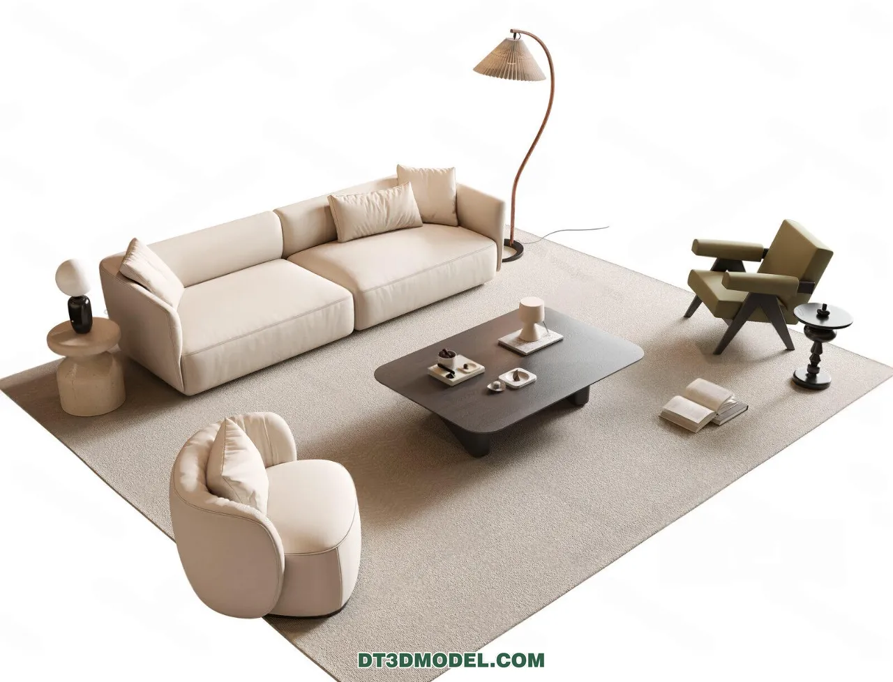 Sofa 3D Blocks - 3D Model of Modern Sofa - 019