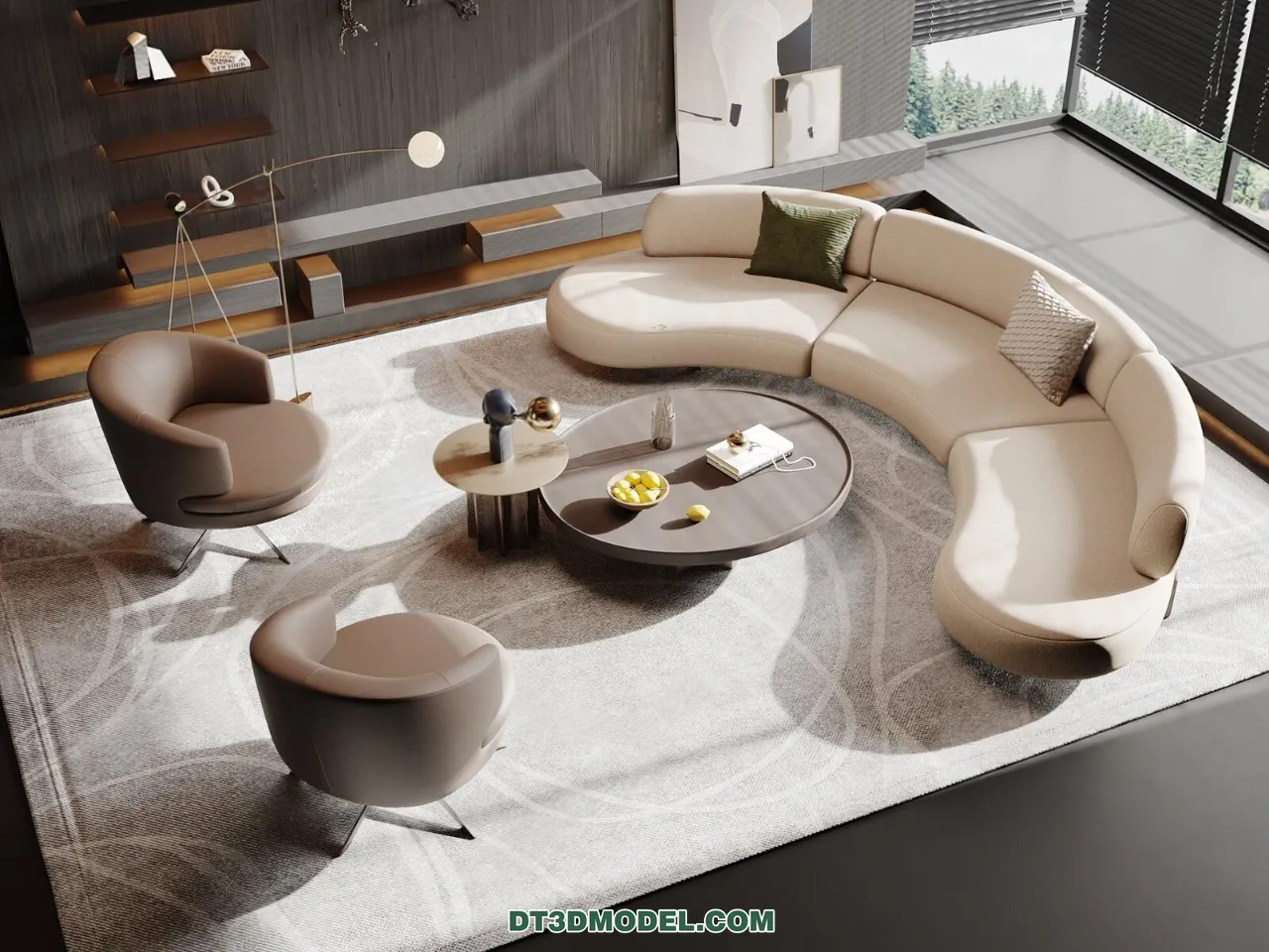 Sofa 3D Blocks - 3D Model of Modern Sofa - 029