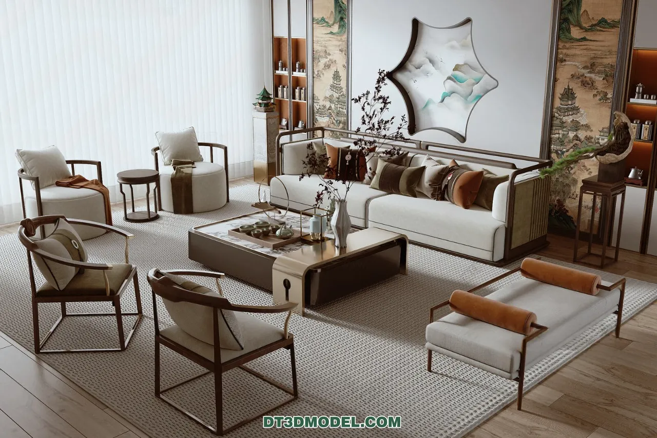 Sofa 3D Blocks - 3D Model of Modern Sofa - 030