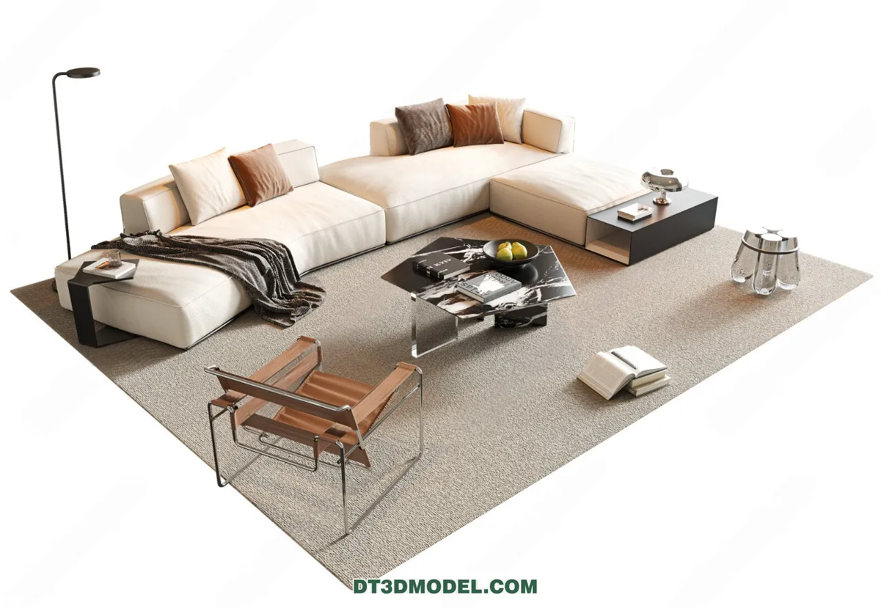 Sofa 3D Blocks - 3D Model of Modern Sofa - 032