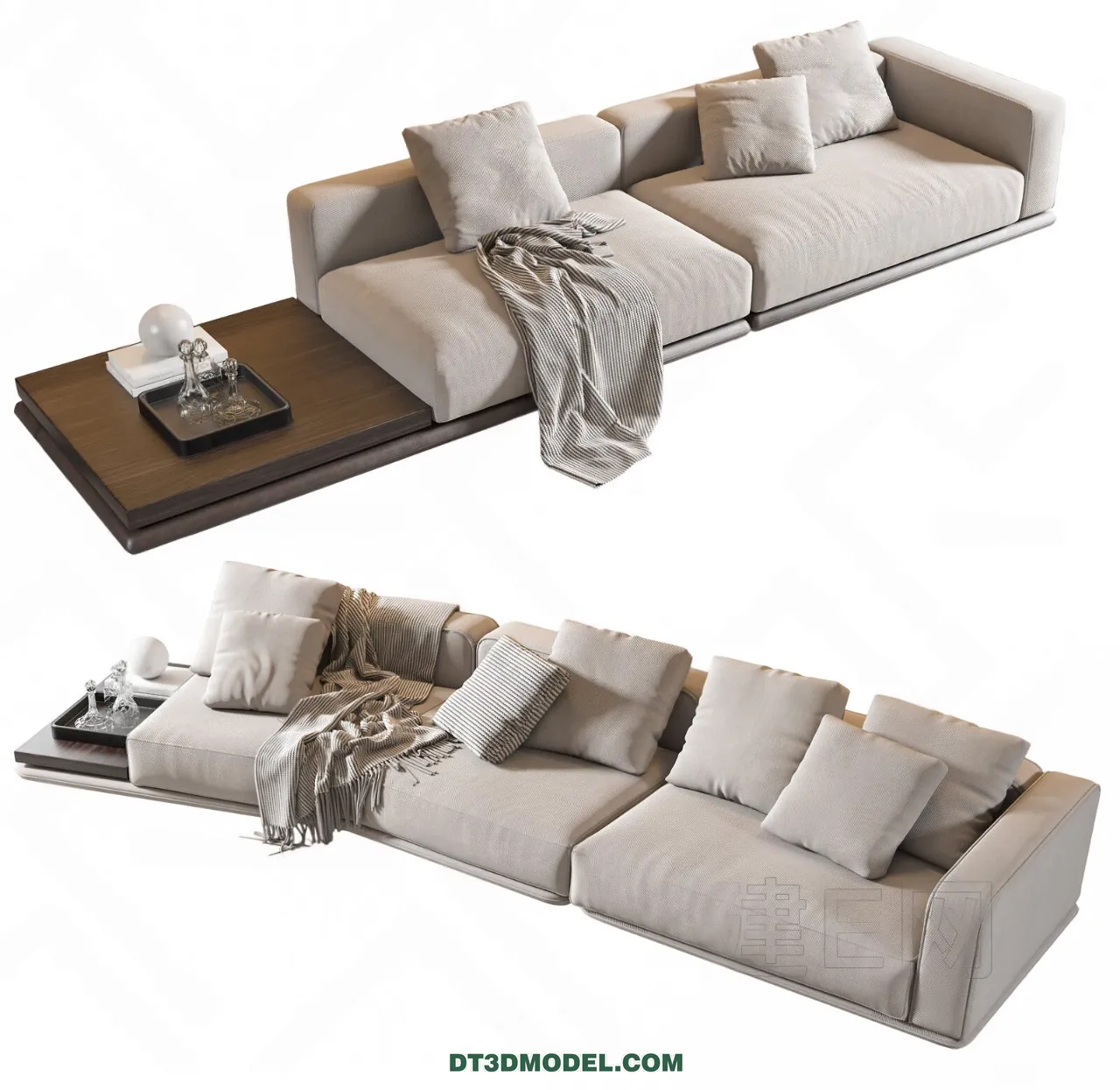 Sofa 3D Blocks - 3D Model of Modern Sofa - 044