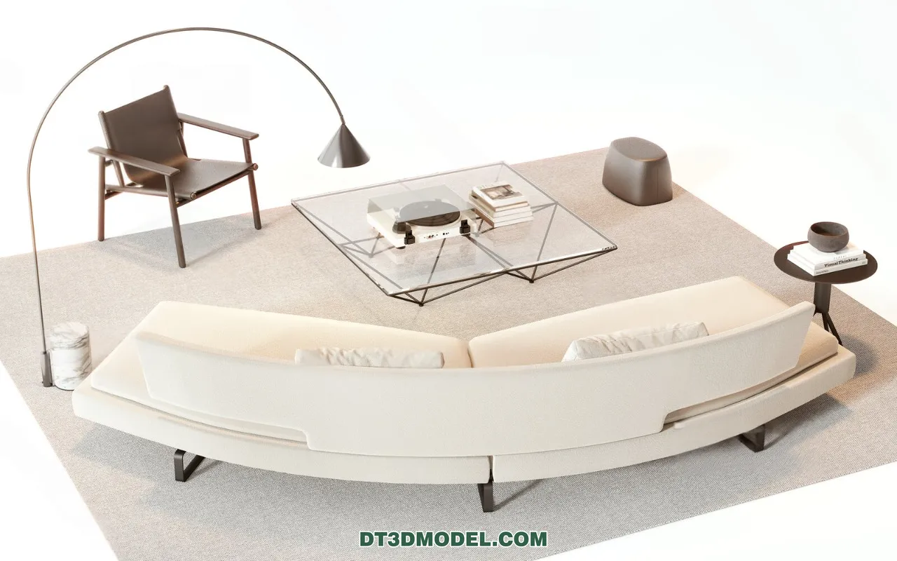 Sofa 3D Blocks - 3D Model of Modern Sofa - 046