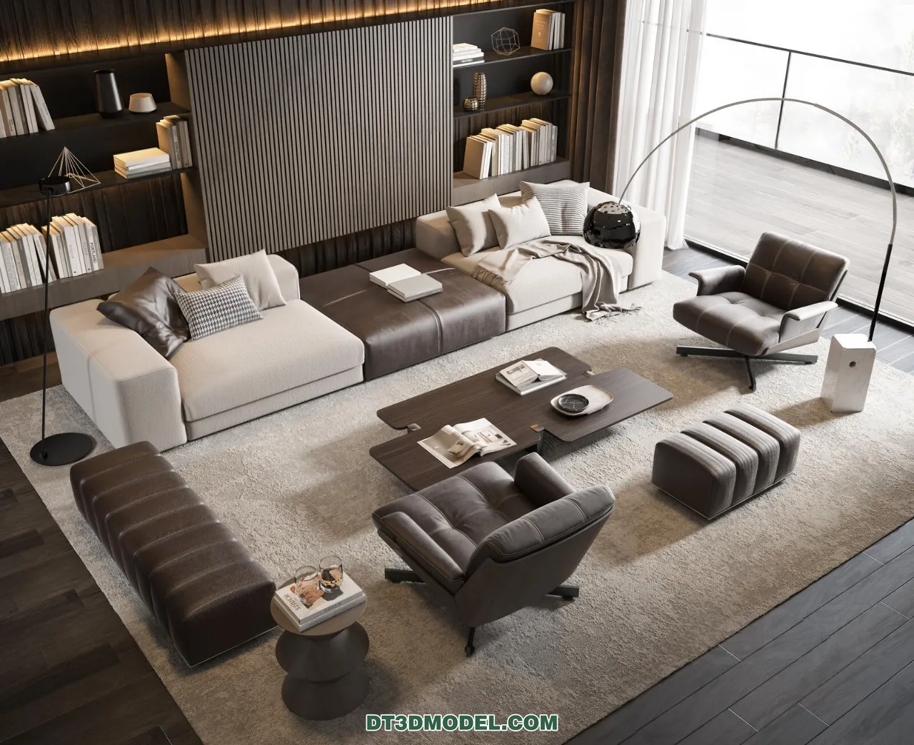 Sofa 3D Blocks - 3D Model of Modern Sofa - 047