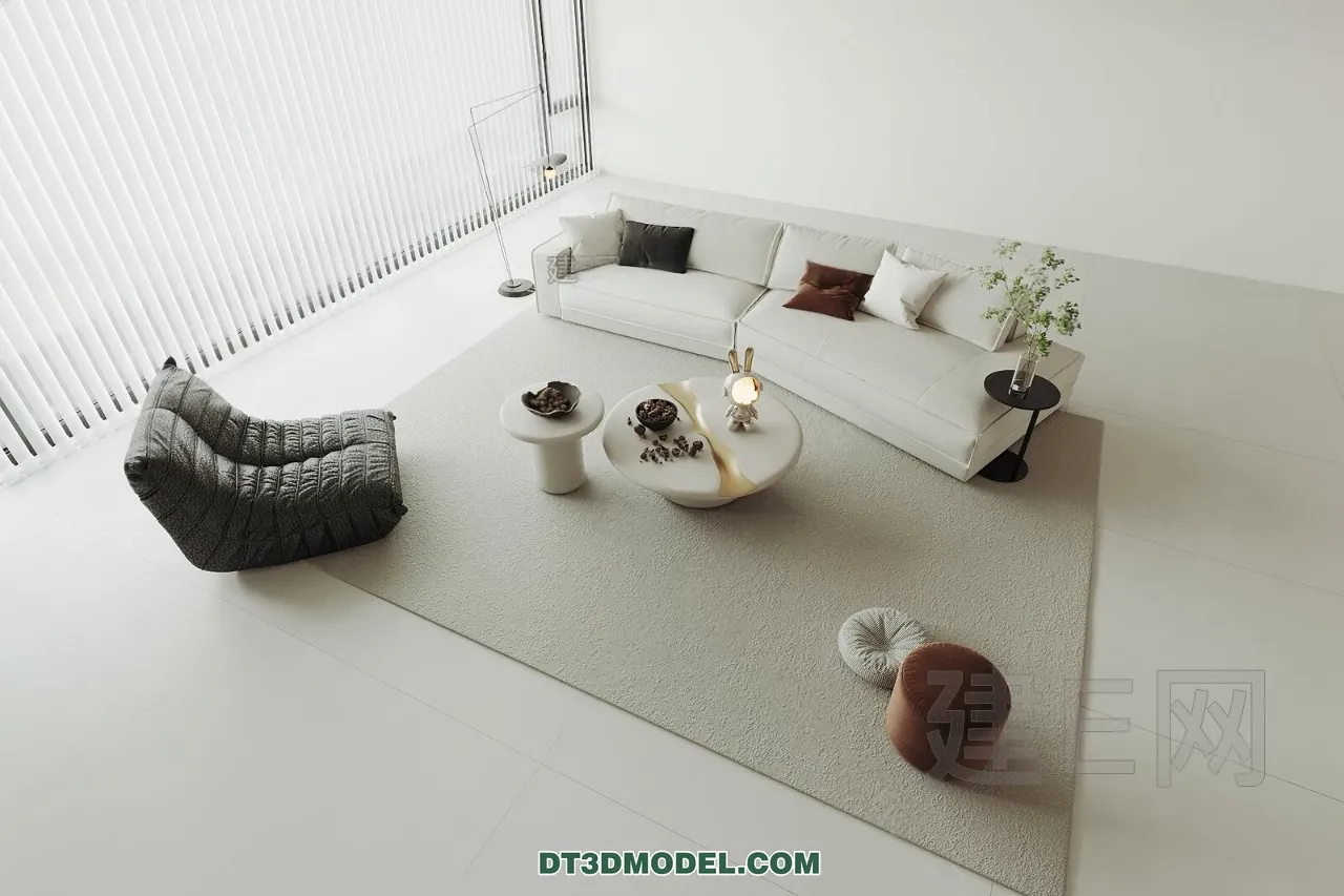 Sofa 3D Blocks - 3D Model of Modern Sofa - 050