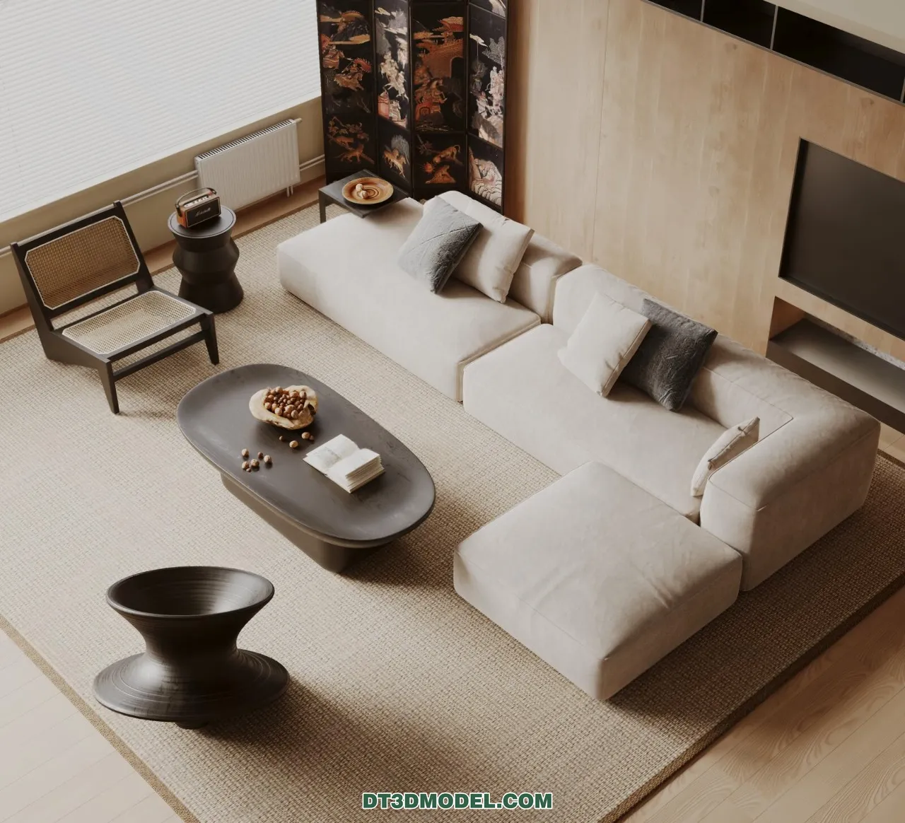 Sofa 3D Blocks - 3D Model of Modern Sofa - 055