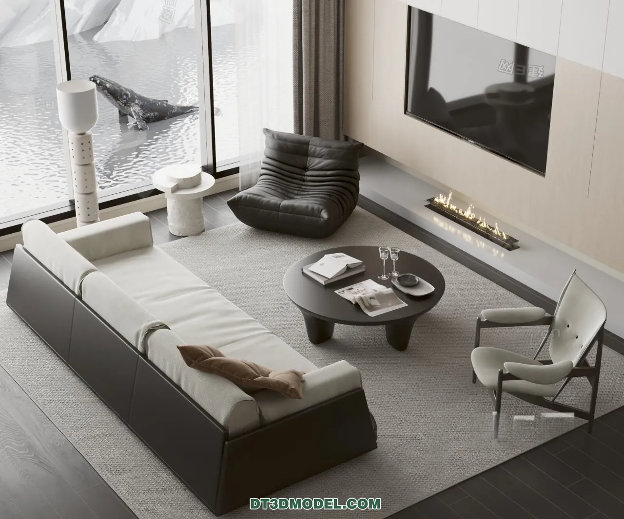 Sofa 3D Blocks - 3D Model of Modern Sofa - 058