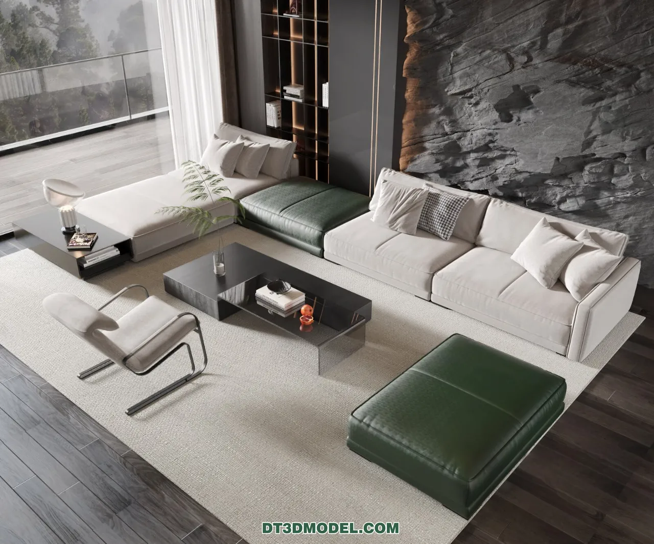 Sofa 3D Blocks - 3D Model of Modern Sofa - 059
