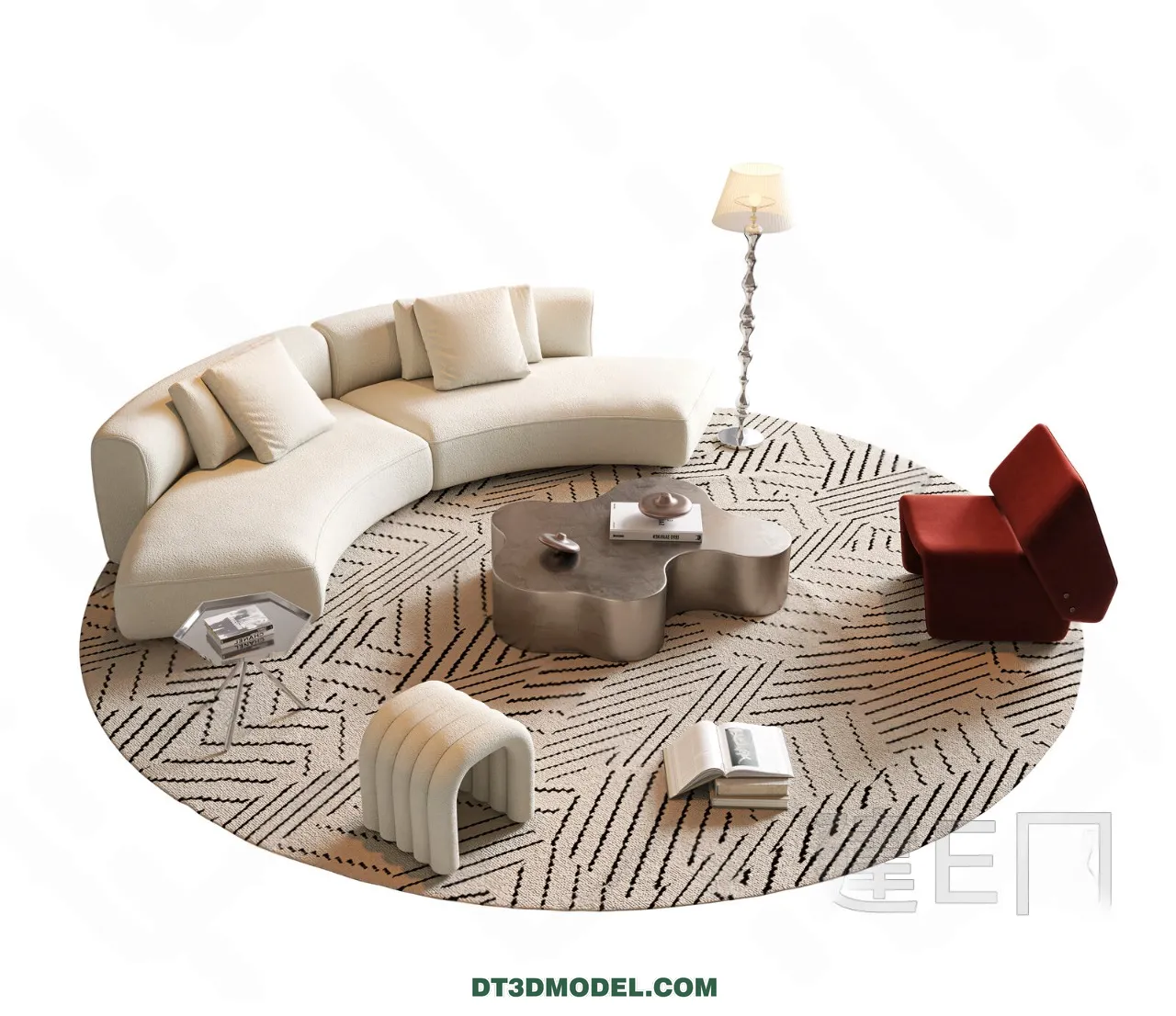 Sofa 3D Blocks - 3D Model of Modern Sofa - 060