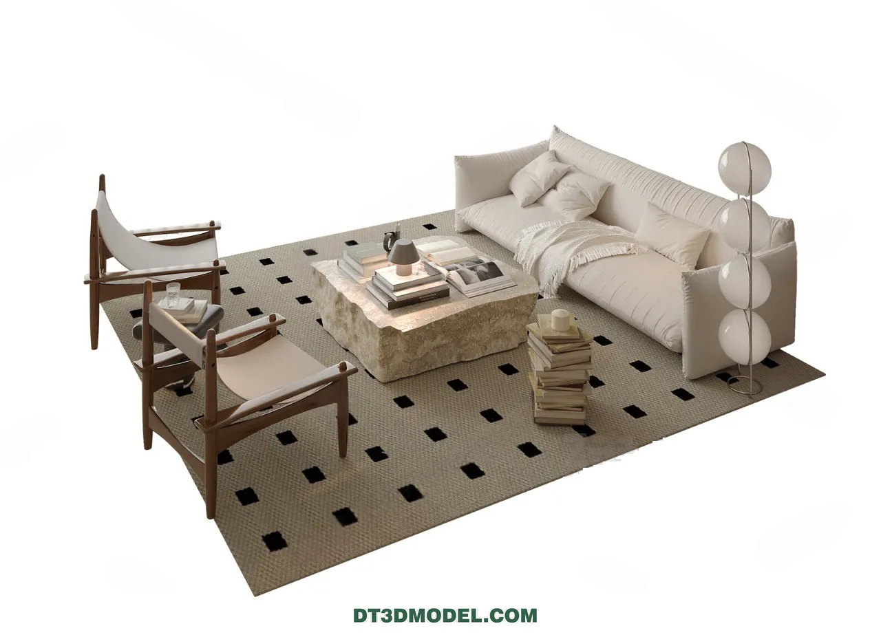 Sofa 3D Blocks - 3D Model of Modern Sofa - 061