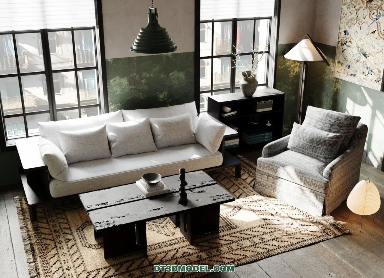 Sofa 3D Blocks - 3D Model of Modern Sofa - 063