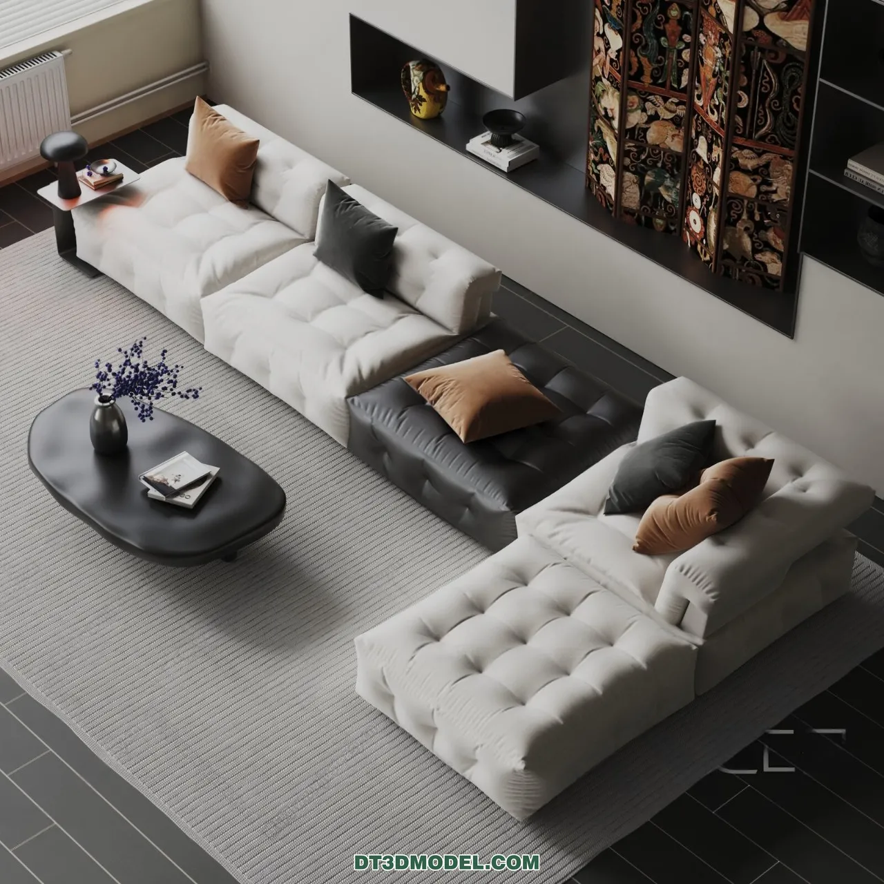 Sofa 3D Blocks - 3D Model of Modern Sofa - 064