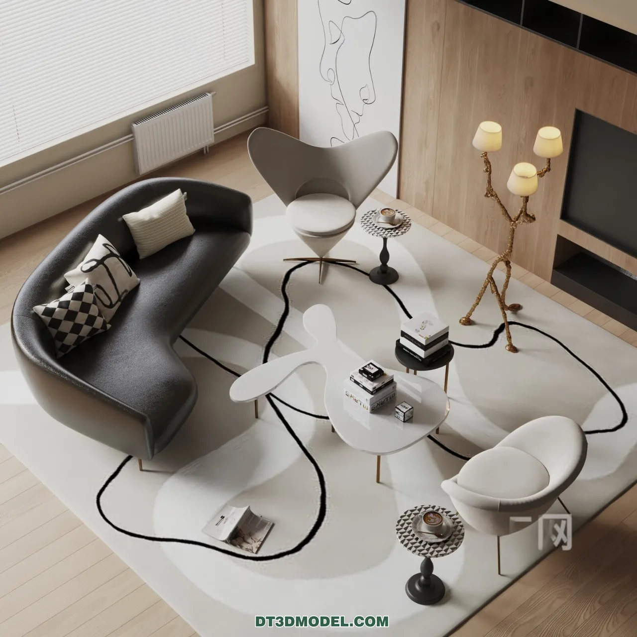 Sofa 3D Blocks - 3D Model of Modern Sofa - 065