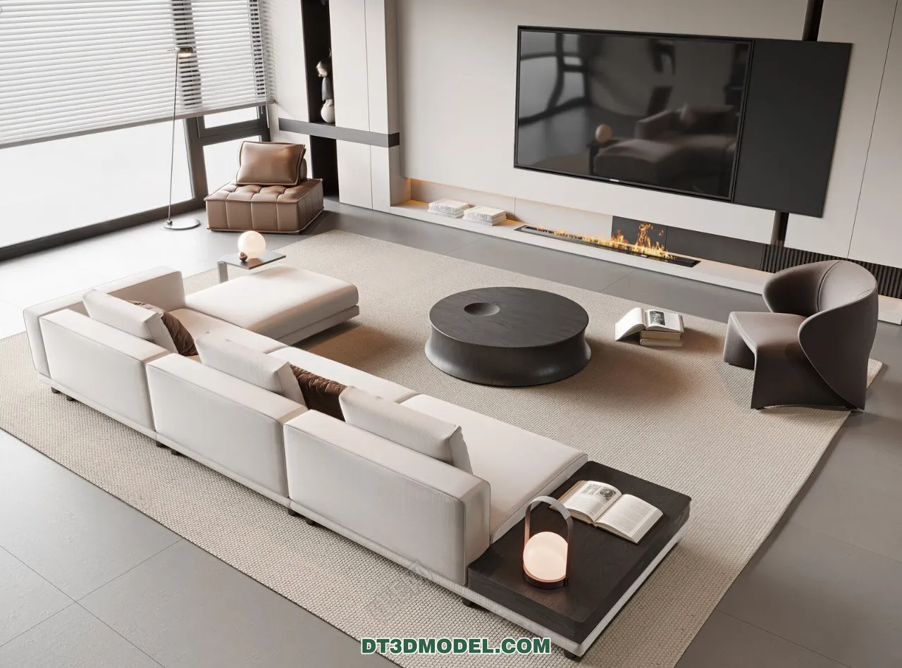 Sofa 3D Blocks - 3D Model of Modern Sofa - 071