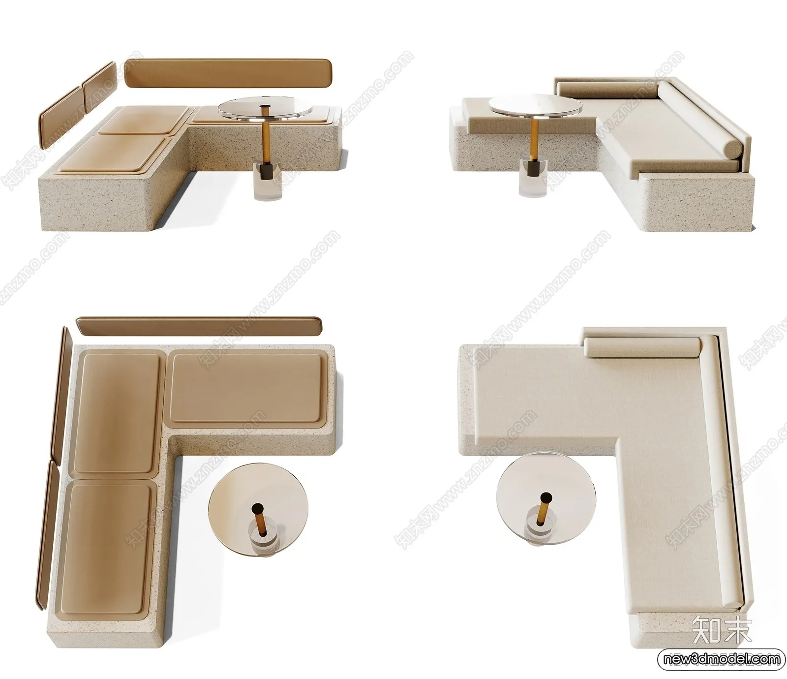 Sofa 3D Models - 3D Furniture for Living Room - 3D Interior - 027