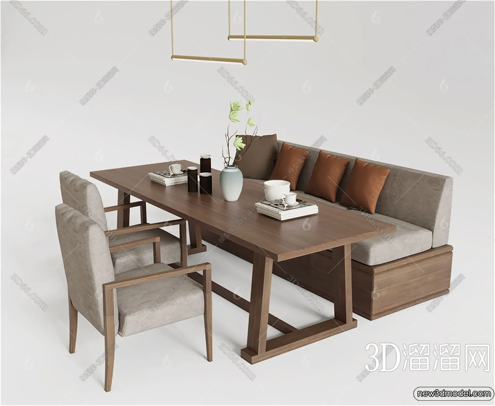 Sofa 3D Models - 3D Furniture for Living Room - 3D Interior - 030