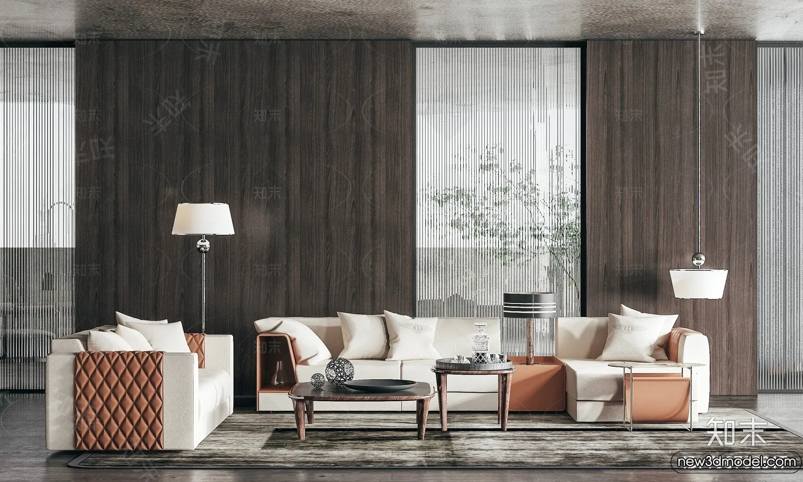 Sofa 3D Models - 3D Furniture for Living Room - 3D Interior - 070