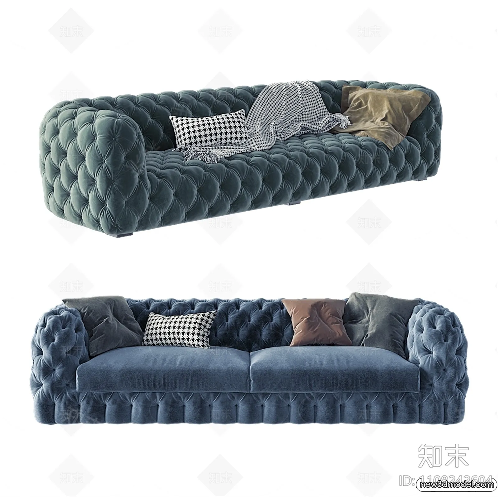 Sofa 3D Models - 3D Furniture for Living Room - 3D Interior - 071