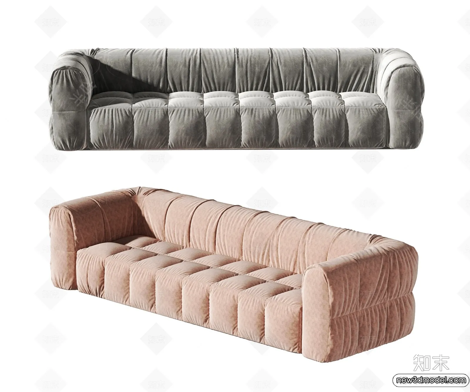 Sofa 3D Models - 3D Furniture for Living Room - 3D Interior - 072