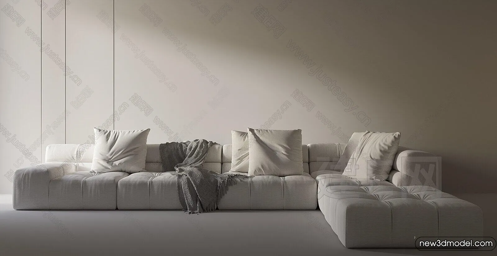 Sofa 3D Models - 3D Furniture for Living Room - 3D Interior - 076