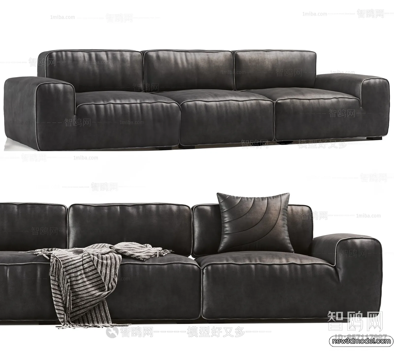 Sofa 3D Models - 3D Furniture for Living Room - 3D Interior - 088