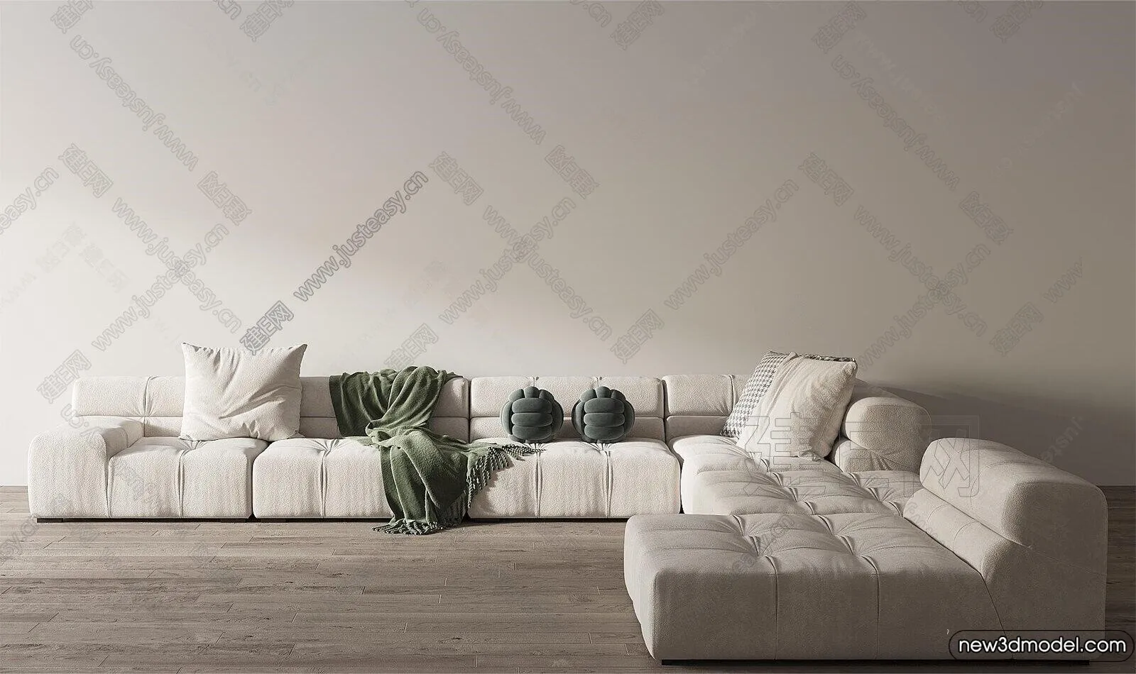 Sofa 3D Models - 3D Furniture for Living Room - 3D Interior - 093